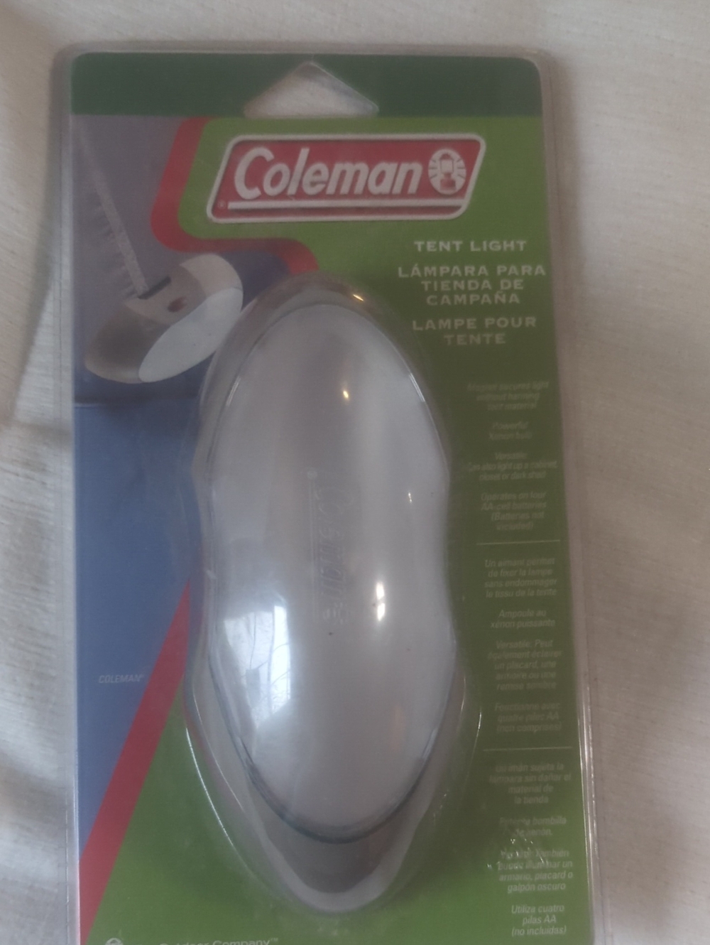 Coleman White Tent Light - Portable Camping Lamp